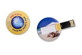 Clé Usb format Mini Carte Ronde 16 Go - Clé usb - e-goodies - 1