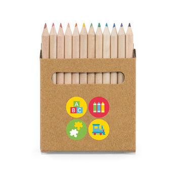 Crayons de couleurs personnalisés, 12 crayons de couleurs mixtes