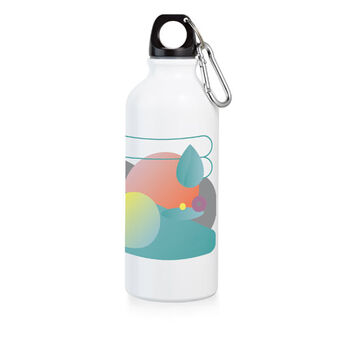 Bouteille de sport 400 ml blanche Bouteille de sport 400 ml blanche - Mug bouteille gobelet - e-goodies - 1