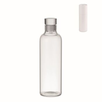 Bouteille en verre borosilicate avec un bouchon en verre antifuite - Bouteille personnalisée - e-goodies - 1