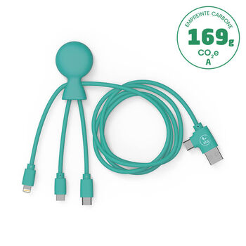 Câble d'1 M avec une double entrée Type C/USB - Cable personnalisable - e-goodies - 5