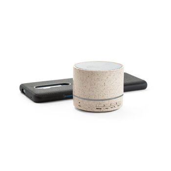 Enceinte portable en fibre de paille de blé et ABS - Enceintes - Objets Connectés - e-goodies - 3