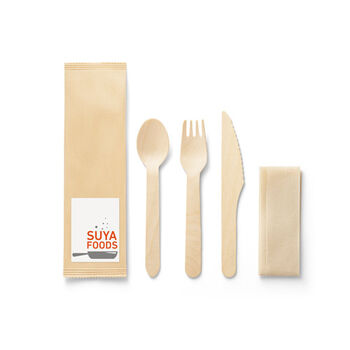 Ensemble de couverts en bois Ensemble de couverts en bois - Maison - e-goodies - 1