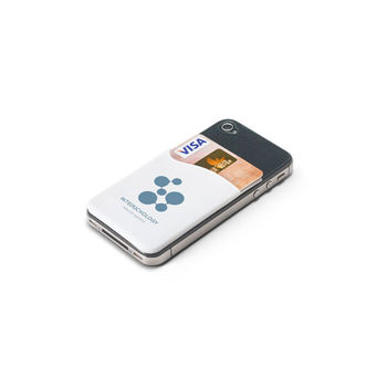 Étui pour cartes de visite pour smartphone en silicone de couleur - Accessoires pour téléphonie - e-goodies - 1