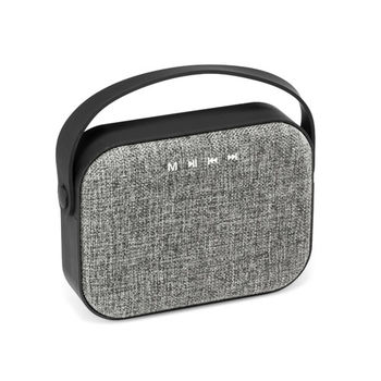 Haut-parleur portable avec microphone rétro Haut-parleur portable avec microphone rétro - Enceinte personnalisable - e-goodies - 1