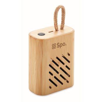 Haut-parleur sans fil 5.0 avec boîtier en bambou - Enceintes - Objets Connectés - e-goodies - 1