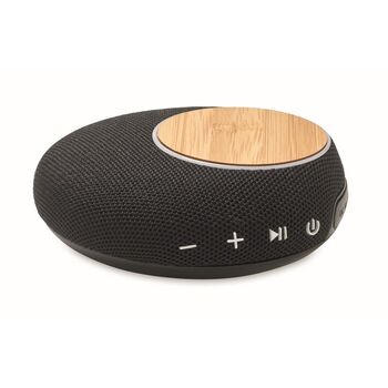 Haut-parleur sans fil 5.0 en boîtier ABS et bambou - Enceintes - Objets Connectés - e-goodies - 1