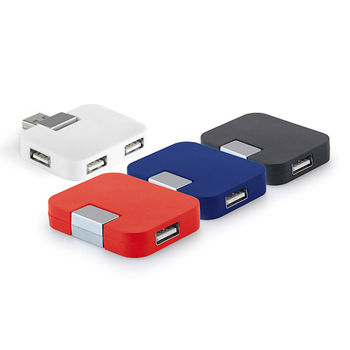 Hub USB 2.0 4 ports carré