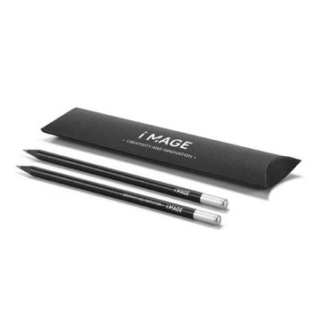 Kit crayons noir et argent avec étui Kit crayons noir et argent avec étui - Crayon personnalisé - e-goodies - 1