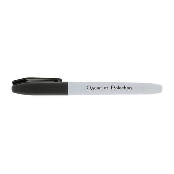 marqueur noir effacable a sec marqueur noir effacable a sec - Stylo personnalisable - e-goodies - 1