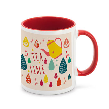 Mug en céramique 350 ml bicolore - Mug personnalisé - e-goodies - 1