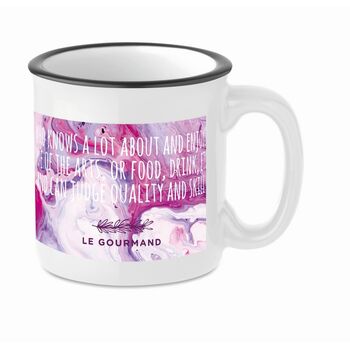 Mug vintage en céramique Subli 240ml. - Mug personnalisé - e-goodies - 1