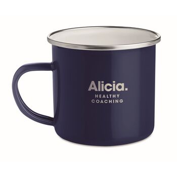 Mug vintage en métal avec émail - Mug personnalisé - e-goodies - 1
