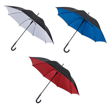 Parapluie canne 23'' bi-colore