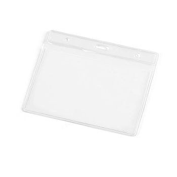 Porte Badges transparent horizontal Porte Badges transparent horizontal - Badge publicitaire - e-goodies - 1