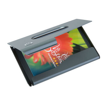 Porte-cartes en Aluminium anodisé avec petite fenêtre - Maroquinerie - e-goodies - 3