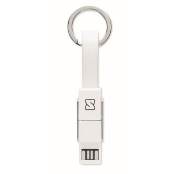 Porte-clés avec câble de chargement 4-en-1 - Accessoires pour téléphonie - e-goodies - 4