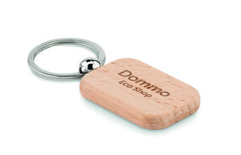 Porte-clés rectangulaire  bois Porte-clés rectangulaire  bois - Porte-clés - e-goodies - 1