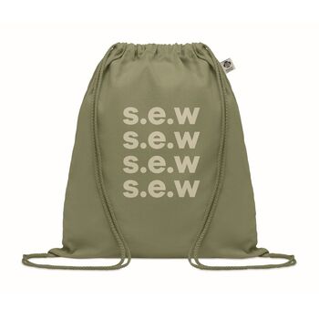 Sac à cordon en coton organique de couleur Sac à cordon en coton organique de couleur - Developpement durable - e-goodies - 1