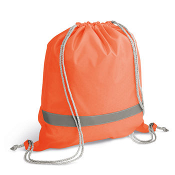 sac à dos 210D ficelles avec éléments réflecteurs sac à dos 210D ficelles avec éléments réflecteurs - Sac cordon personnalisable - e-goodies - 1