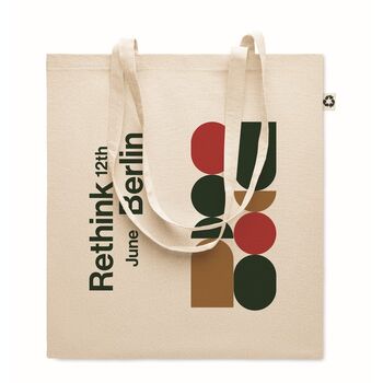 Sac shopping en coton recyclé  Sac shopping en coton recyclé  - Developpement durable - e-goodies - 1
