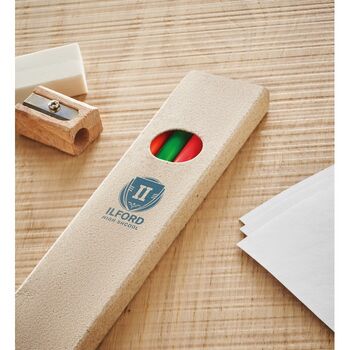 Set de 4 crayons de couleur surligneurs  - Stylo personnalisable - e-goodies - 3
