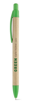 Stylo à bille en papier kraft attibuts de couleurs - Stylo plastique publicitaire - e-goodies - 1
