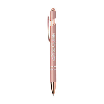 Stylo Prince Softy Rose Gold Métallique avec Stylet - Stylos métal -  e-goodies