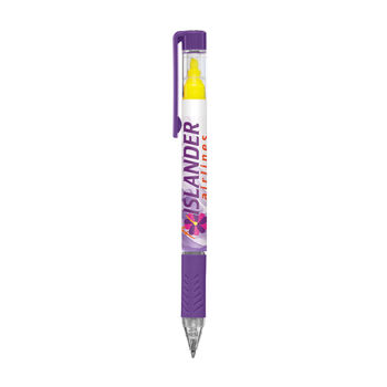 Stylo surligneur Bergman avec grip colouré Stylo surligneur Bergman avec grip colouré - Marqueur personnalisé - e-goodies - 1