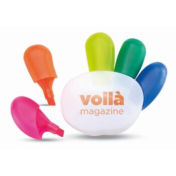 Surligneur 5 couleurs Surligneur 5 couleurs - Stylo personnalisable - e-goodies - 1